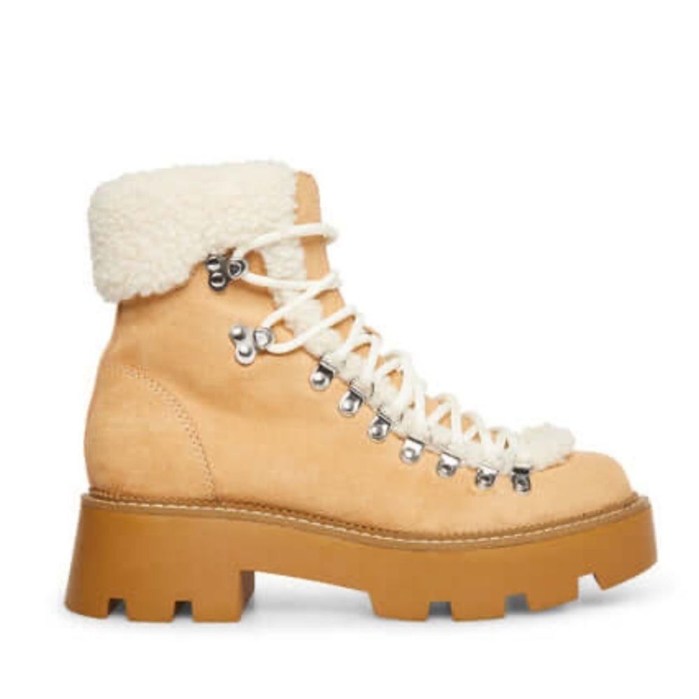 Steve Madden Cyclonee Tan Fabric Boot